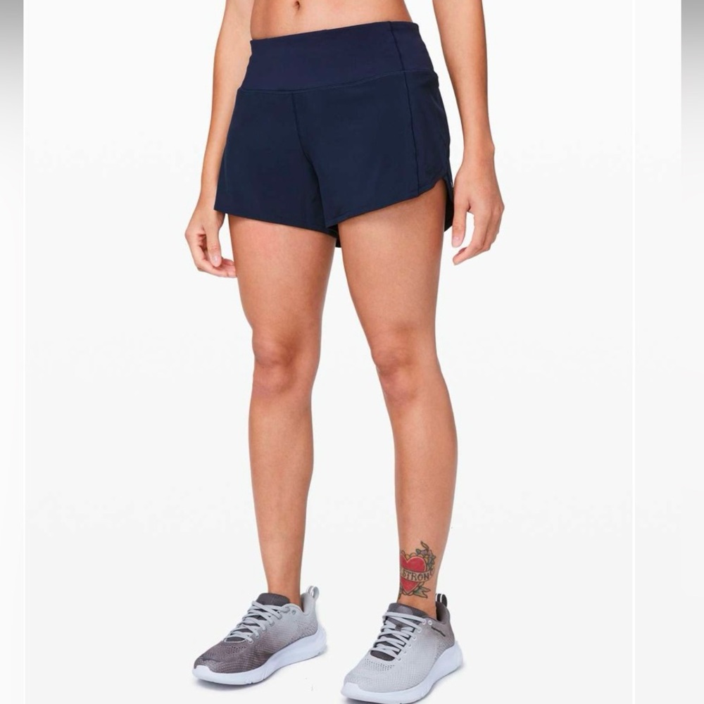 Lululemon Speed Up Shorts 4” True Navy Size 6